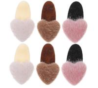 Kisangel 6 Piezas Horquilla De Golpes Pequeña Accesorio Para El Cabello Accesorios Para El Cabello Para Niñas Acortar Pinzas Para El Cabello Para Niñas Estilo Chicas Felpa