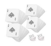 Kisangel 6 Piezas Mini Naipes Barajas de Cartas Naipes en Baraja de Carta Lindos Naipes mazos de Cartas Cosas en Miniatura Cartas Gigantes Mini Tarjetas Papel cuché