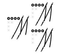 Kisangel 6 Piezas Prevención De Vuelco De Muebles Televisión Televisor Correas De Seguridad Para Muebles Correa Ajustable Black