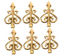 Kisangel 6 Piezas Puntas de lanza protectoras valla jardin vallas de jardin cubierta del poste del muelle de las cubiertas tapas de postes de madera de cerca remates de reemplazo