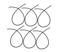 Kisangel 6 Piezas tubo de goma dulcimer tubo de goma para instrumentos musicales manguera de goma dulcimer accesorios mantenimiento dulcimer accesorios soporte dulcimer caucho Black