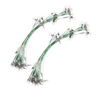 Kisangel 60 Piezas De Aparejos De Pesca con Señuelos Alambre para Señuelos Eslabones Giratorios Pequeños Líderes De Pesca Eslabones Giratorios De Acero De Alta Resistencia Alambre