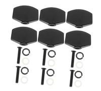 Kisangel 6juegos Metal Folk Guitar Tuner Caps Tuning Handles for Acoustic Electric Guitars Easy Replacement Precise String Adjustment Essential Tuning Tool