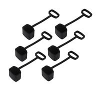 Kisangel 6piezas Funda Protectora Para Kazoo Fundas De Silicona Color Negro Para Protección y Almacenamiento Casa