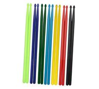 Kisangel 7Pares Baquetas de Nailon Ligeras y Coloridas Set para Percusión para Práctica y Conciertos Material Ecológico y Antideslizante para Músicos