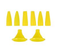 Kisangel 8 Piezas Boquillas para Pistola de Calafateo de Salchicha Aplicador Reutilizable de Punta Plana Extensión Flexible para Esquinas y Recambios Compatibles con Herramientas Estándar