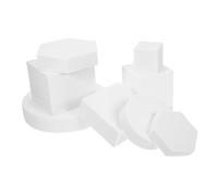 Kisangel 8 Piezas Geométricos de Ligera para Accesorios de Fotografía de Productos Fondos Resistentes al Agua para Joyería Cosméticos y Manualidades Soporte Práctico y Fácil de Limpiar