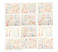 Kisangel 8 Piezas Juguete Educativo Montessori para Tarjetas de Entrenamiento Cerebral para Coordinación Mano y Desarrollo Cognitivo Didáctico para Estimular Hemisferios y Derecho