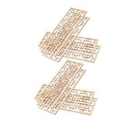 Kisangel 8 Piezas Miniature Wooden Chinese Screen Model DIY Dollhouse Furniture Decoration Artistic Traditional Aesthetic For Miniature Room Accessories