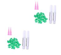 Kisangel 80 Piezas Tapas de uñas de Mascotas petg Pets Manteca Cats Adhesivo dogge cattier Cubiertas de Garras de Gato Tapas de uñas de Gato Tapas de Garras Gorras de Garra de Gato Green