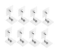 Kisangel 8piezas Cierre Anticaída De Anclajes Adhesivos Para Muebles Correas De Seguridad Para Estanterías y Armarios Dormitorios