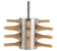 Kisangel Accesorios Para Depilación De Aves De Corral Desplumadora De Pollos Máquina Desplumadora De Aves De Corral De Acero Inoxidable Kit Desplumador De Pollos Eléctrico Plateado