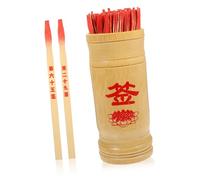 Kisangel Adivinación Chino con Palitos De Bambú y Cubo Palitos para Prácticas De Feng Shui y Rituales