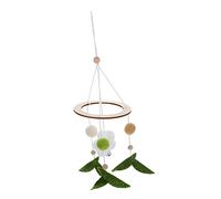 Kisangel Adorable Woven Flower Wind Chime Cuna y Habitación Infantil Colgante Decorativo que Atención Coordinación Mano