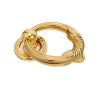 Kisangel Aldaba Clásica para Puerta de Aleación de Zinc Grande Dorada Llamador de Puerta Resistente para Entrada Residencial y Comercial Sonido Resonante para Comunicación Fácil