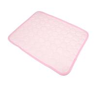 Kisangel Alfombra para Mascotas Fria para Mascotas Estera de enfriamiento Agua frigorifico congelador Almohadilla de enfriamiento para Perro Alfombrilla Flexible para Gatos Paño Rosa