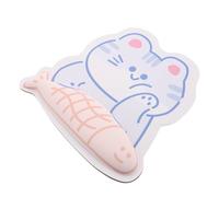 Kisangel Alfombrilla de Ratón con Protección Antirrayaduras con Forma de Gato Divertida y Adorable, Hecha de Fibra de Leche Adecuado para Oficina y Hogar