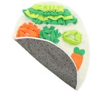 Kisangel Alfombrilla para Olfatear Mascotas de Tela Lavable y Máquina, Diseño Adorable para Conejos y Cobayas, Adecuado para Estimular el Juego Alimentación