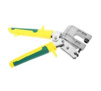 Kisangel Alicate de Quilla Amarillo para Techo Suspendido Herramienta de Mano de Acero Ligero Pinza Plana Sola Mano para Perforar y Crimpar Perfiles de Resistente y Duradera para