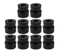 Kisangel Amortiguadores de PU para Patines Cuádruples, Cojines Absorbentes de Impactos, Bujes para Ejes, Accesorios para Patinaje, Juego de 10 Piezas Negro para Protección de