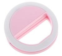 Kisangel Anillo Luz Móvil LED para Selfie Portátil Luz Fotografía Suave para Teléfono y Tablet Diseño Redondo Práctico y Duradero Iluminación Regulable para Vídeo y Maquillaje