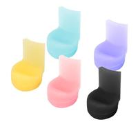 Kisangel Apoyadedos De Silicona Para Clarinete, Protectores De Pulgar Colorido, Paquete De 5 Unidades, Almohadillas Soporte Para Dedos, Accesorio Ergonómico Para Instrumentos De Viento Musicales