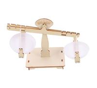 Kisangel Balanzas de Madera para Juguete Educativo DIY Seguro Escala de Equilibrio para Desarrollo Práctico y Experimentos Infantiles