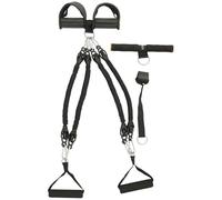 Kisangel Banda de Resistencia para Pedales Cuerda de Espuma Negra, Accesorios Fitness Hogar, Adecuado para Entrenamiento de Bíceps y Hombros, Resistente Fina Manufactura