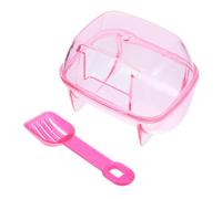 Kisangel Baño para Hámster Bañera De Plástico Lavabo para Hámster Pequeño Accesorio De Baño para Limpiar y Cuidar Tu Mascota Casa