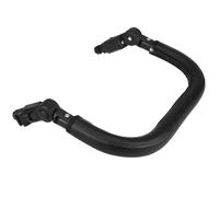 Kisangel Barrera Protectora para Carrito Respaldo Ajustable Mango Desmontable y de Piel Resistente Compatible Cochecitos Estándar