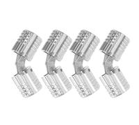 Kisangel Bisagra Oculta de Barril de Latón 8 Mm para Puertas de Armario, Herraje Metálico Invisible Apertura de 180° sin Costuras, Pack de 4 Piezas para Muebles y Cajas de Madera