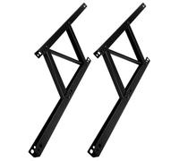 Kisangel Bisagras Elevables Resorte para Mesa de Centro y Café, Soporte Plegable Resistente Antióxido, 2 Piezas para Muebles de Sala y Estudio, Color Negro