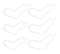 Kisangel bloques de media, bloqueadores de calcetines para tejer, percha para secar calcetines, acero inoxidable, 6 piezas, ajuste, craft space, retail