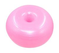 Kisangel Bola Yoga Antiexplosión PVC Rosquilla Gimnasia Pilates Embarazadas Casa con Bomba Aire Rosa