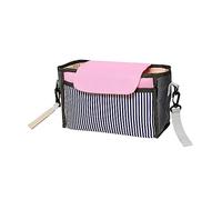Kisangel Bolsa colgante paseante bolsa de bolsas de almacenamiento biberones biberón bolsa de almacenamiento portátil bolsa de cochecito bolsa organizadora de cochecito Negro