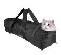 Kisangel Bolsa de Aseo para Gatos Bolsa para Cortar Uñas Cremallera para Lavar Gatos Accesorio para Cortaúñas