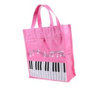 Kisangel Bolsa de la escuela de música Bolso plegable largo bolsa de almacenamiento bolsa para partitura bolsa de partituras bolsa porta partituras tela no tejida rosa