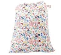 Kisangel Bolsa para Pañales Reutilizable Borde Elástico de PU, Multiusos para Pañales Sucios y Ropa, Diseño Resistente Adecuado para Viajes