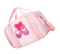Kisangel Bolso Bandolera de Baile para Niña en Oxford Cremallera | Correa Ancha, Diseño Infantil Resistente, para Zapatillas y Cajas de Merienda, Patrón Bonito y Color Brillante