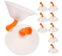 Kisangel Boquilla Atomizadora de Cobre con Protección contra Viento, Pulverizador Agrícola, 10 Unidades, Boquillas Nebulizadoras para Riego y Control de Plagas en Jardinería y Agricultura