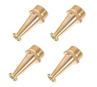 Kisangel Boquilla de Cobre para Manguera 1/2 Pulg 4 Piezas, Conector Resistente para Pulverizador de Lavado de Coches y Riego de Jardín, Chorro Potente para Uso contra Incendios y Exterior