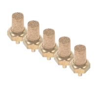 Kisangel Boquilla de Filtro de 5 Piezas para Máquina de Niebla de Escenario, Piedra de Burbujas de Cobre, Filtro Silencioso Compatible Generador de Nieve para Efectos en Fiestas