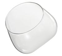 Kisangel Botella Ecológica De Vidrio para Micropaisaje Inclinada 16.5x16.5 Cm para Jardinería Interior Decoración De Terrarios Contenedor Transparente Multifuncional