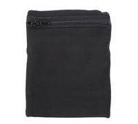 Kisangel Brazalete Deportivo de Muñeca Negro Cremallera, Bolsa para Teléfono y Llaves, Bolsillo Compacto para Correr y Actividades al Aire Libre, Material Poliéster Transpirable y Elástico