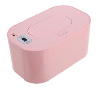 Kisangel Caja de calefacción para toallitas húmedas para bebé, caja de termostato para toallitas húmedas, calentador de toallitas húmedas ABS rosa para el hogar con ajuste de temperatura