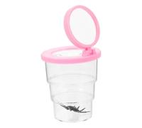 Kisangel Caja De Observación De Insectos para Niño Niña Contenedor De Insectos Lupa Kit De Exploración Educativa Material Plástico Seguro y Conveniente para Al Aire