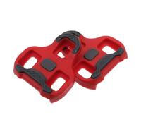 Kisangel Calas para Pedales de Ciclismo Antideslizantes, Placa TPU Resistente Roja, Ligera y Compatible para Bicicletas de Montaña y Carretera, Accesorio de Repuesto para Ciclismo