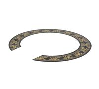 Kisangel Calcomanía para Boca de Guitarra Acústica Incrustación Dorada de Plástico, Adhesivo Práctico y Decorativo de 105 Mm para Personalizar y Mejorar Tu Instrumento