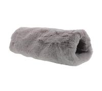 Kisangel Calentador de Manos de Felpa Cálida y Cómoda, Manga Alargada Gris Claro 36x15 Cm, Aislante Térmico para Invierno, Accesorio Multifuncional para Estudiantes y Actividades al Aire