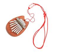 Kisangel Calimba De Madera Instrumento Dedo Para Pequeña Kalimba Mini Piano De Pulgar Kalimba Piano De Pulgar De Madera Kalimba De Madera Kalimba Mini Piano Portátil Marrón Claro Metal